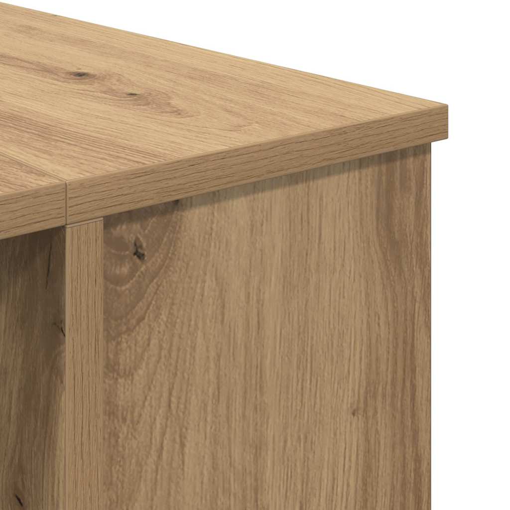 Bureau met plank Anders met opslag artisanaal eikenkleurig Bewerkt hout