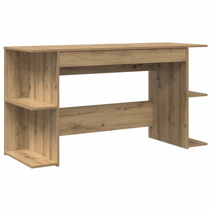 Bureau met plank Anders met opslag artisanaal eikenkleurig Bewerkt hout
