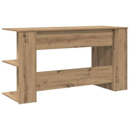 Bureau met plank Anders met opslag artisanaal eikenkleurig Bewerkt hout