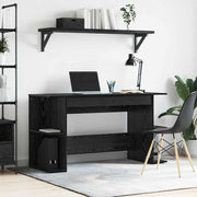 Bureau zwart eiken 140x50x75 cm