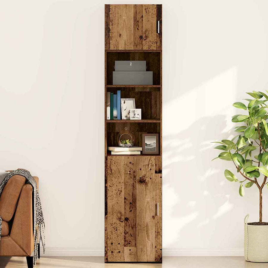 Wandkast Wandgemonteerd met de deur Oud hout 50 x 42.5 x 40 cm Bewerkt hout