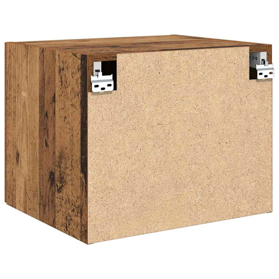 Wandkast Wandgemonteerd met de deur Oud hout 50 x 42.5 x 40 cm Bewerkt hout