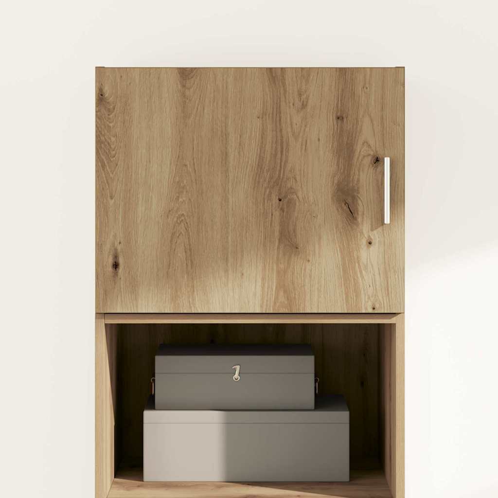 Wandkast artisanaal eikenkleurig 50 x 42.5 x 40 cm Bewerkt hout