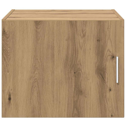 Wandkast artisanaal eikenkleurig 50 x 42.5 x 40 cm Bewerkt hout