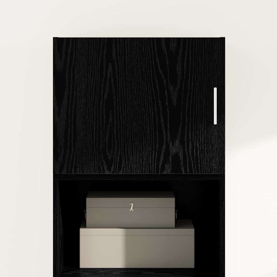 Wandkast Zwart eiken 50 x 42.5 x 40 cm Bewerkt hout