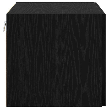 Wandkast Zwart eiken 50 x 42.5 x 40 cm Bewerkt hout