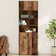 Wandkast 80x42.5x40 cm bewerkt hout