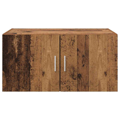 Wandkast Wandgemonteerd met de deur Oud hout 80 x 42.5 x 40 cm Bewerkt hout