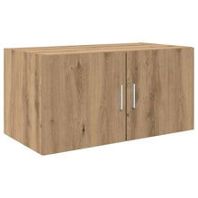 Wandkast artisanaal eikenkleurig 80 x 42.5 x 40 cm Bewerkt hout