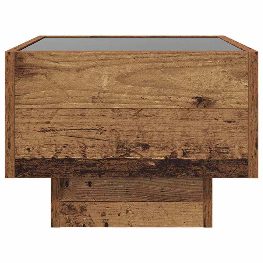Bijzettafel Oud hout 40 x 40 x 30 cm Bewerkt hout