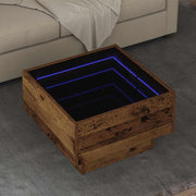 Salontafel 50x50x30 cm bewerkt hout