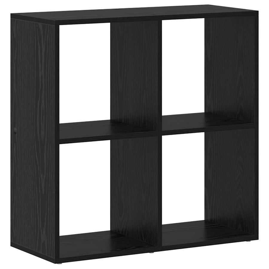 Boekenkast Zwart Eiken 69,5 x 29 x 69,5 cm Bewerkt hout