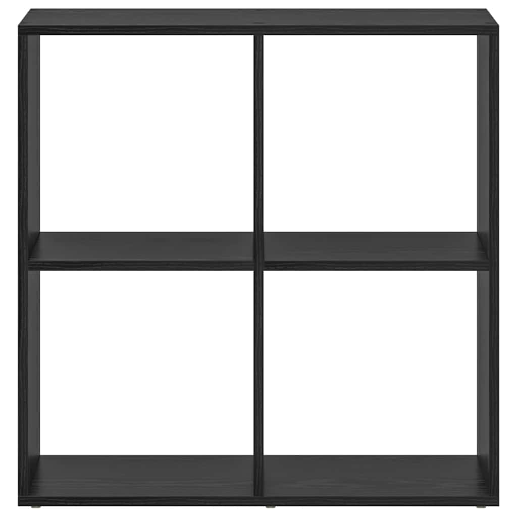 Boekenkast Zwart Eiken 69,5 x 29 x 69,5 cm Bewerkt hout