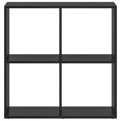 Boekenkast Zwart Eiken 69,5 x 29 x 69,5 cm Bewerkt hout