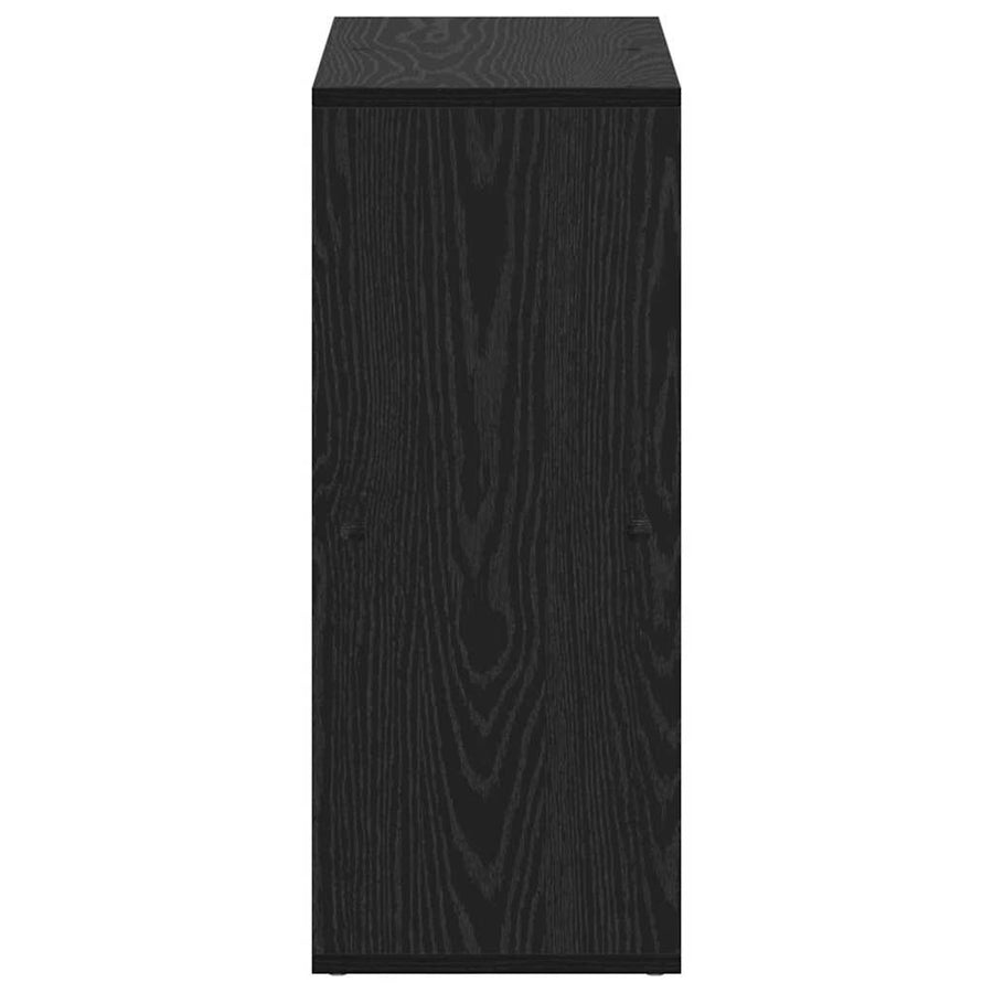 Boekenkast Zwart Eiken 69,5 x 29 x 69,5 cm Bewerkt hout