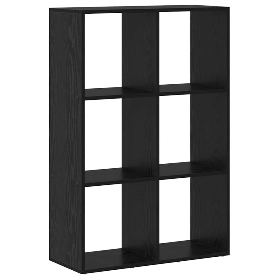 Boekenkast Zwart Eiken 69,5 x 29 x 103,5 cm Bewerkt hout