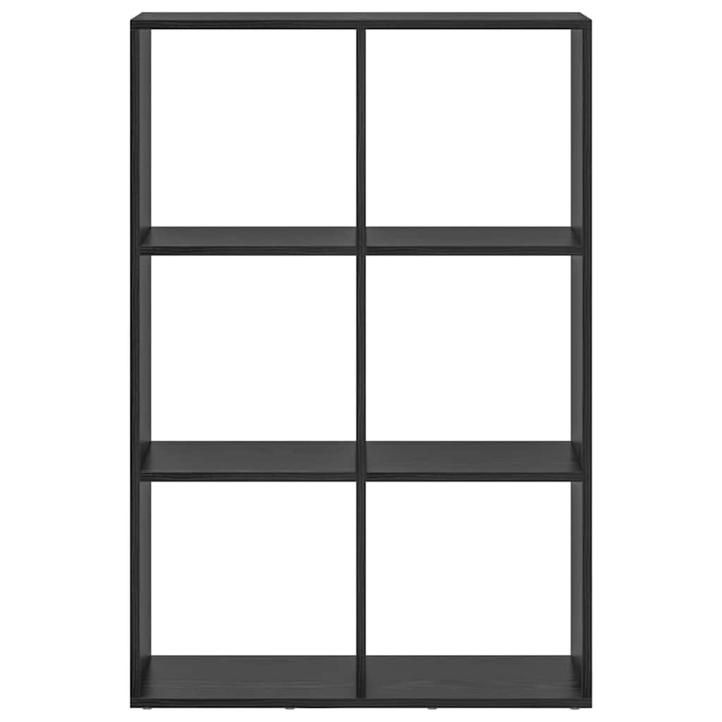 Boekenkast Zwart Eiken 69,5 x 29 x 103,5 cm Bewerkt hout