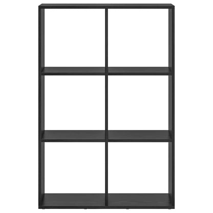 Boekenkast Zwart Eiken 69,5 x 29 x 103,5 cm Bewerkt hout