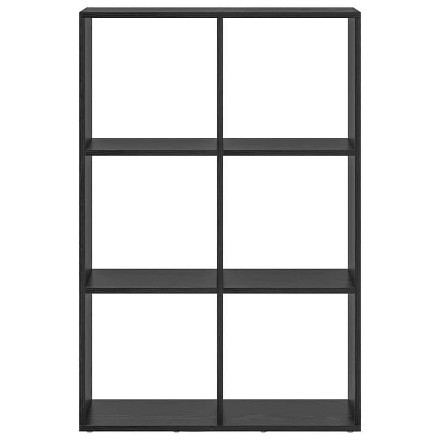 Boekenkast Zwart Eiken 69,5 x 29 x 103,5 cm Bewerkt hout