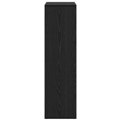 Boekenkast Zwart Eiken 69,5 x 29 x 103,5 cm Bewerkt hout