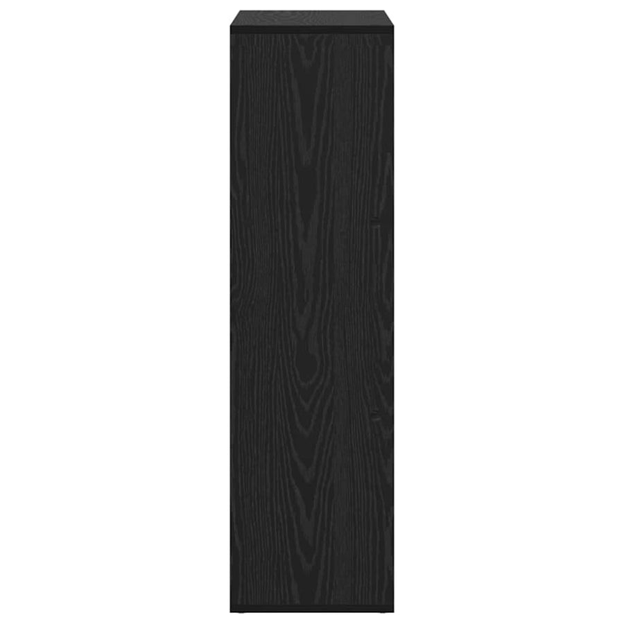 Boekenkast Zwart Eiken 69,5 x 29 x 103,5 cm Bewerkt hout