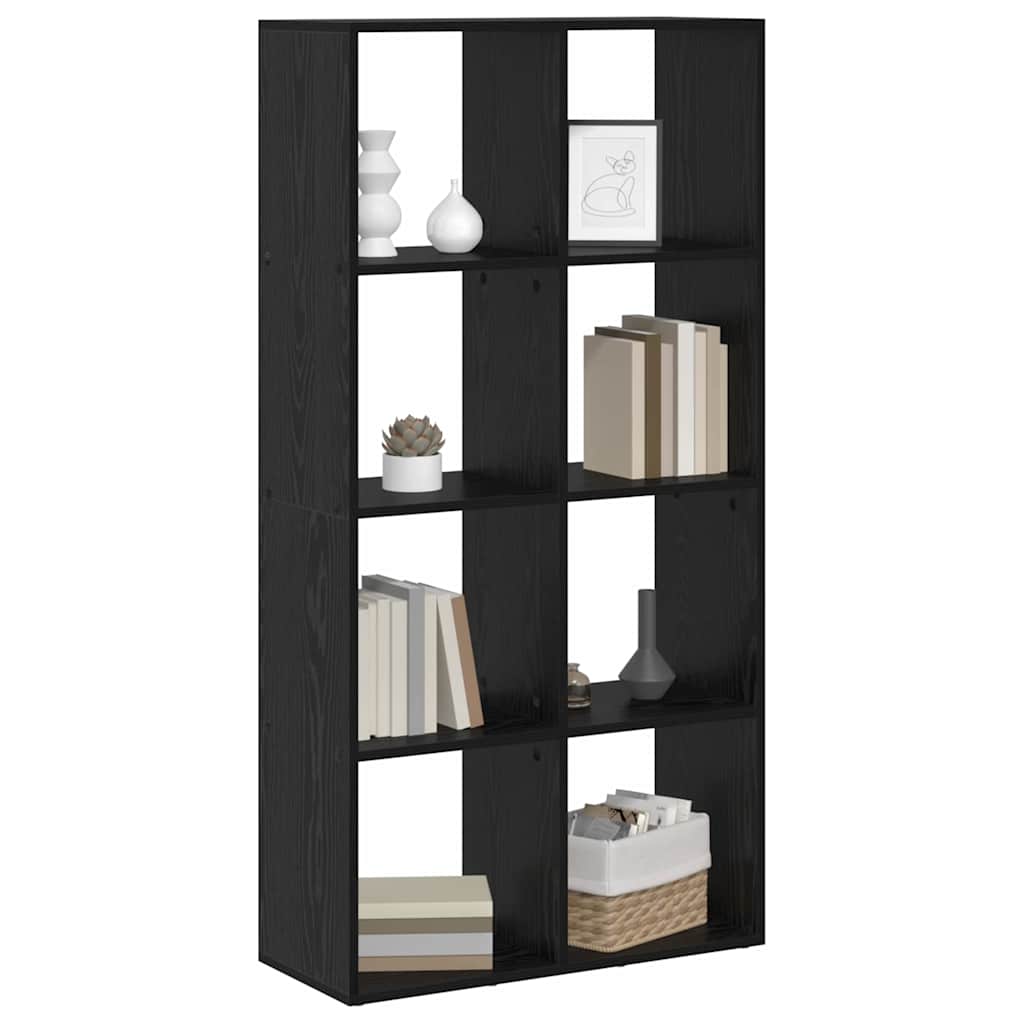 Boekenkast Zwart Eiken 69,5 x 29 x 137,5 cm Bewerkt hout