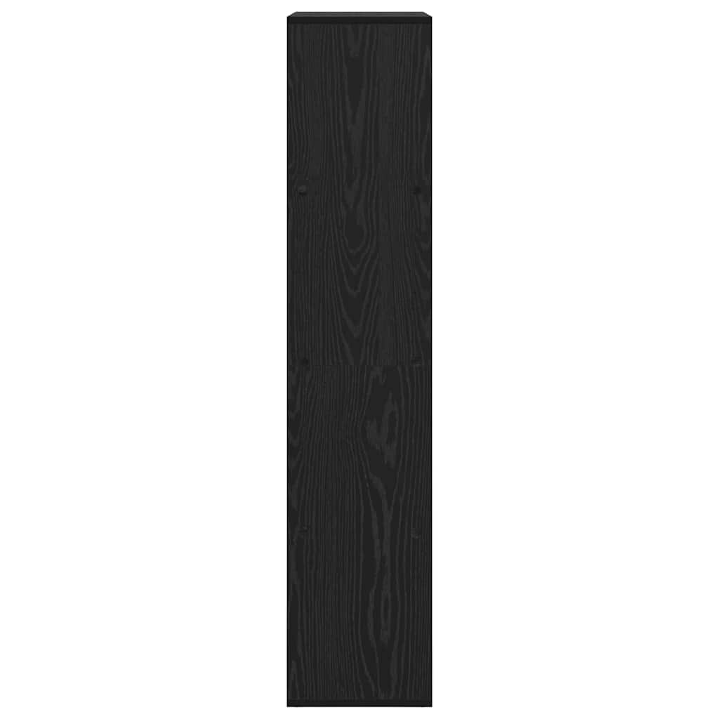 Boekenkast Zwart Eiken 69,5 x 29 x 137,5 cm Bewerkt hout
