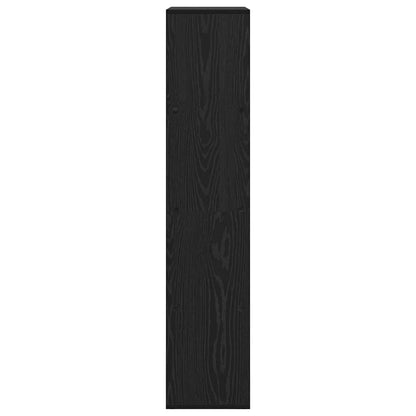 Boekenkast Zwart Eiken 69,5 x 29 x 137,5 cm Bewerkt hout