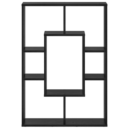 Boekenkast Zwart Eiken 63 x 20 x 90 cm Bewerkt hout