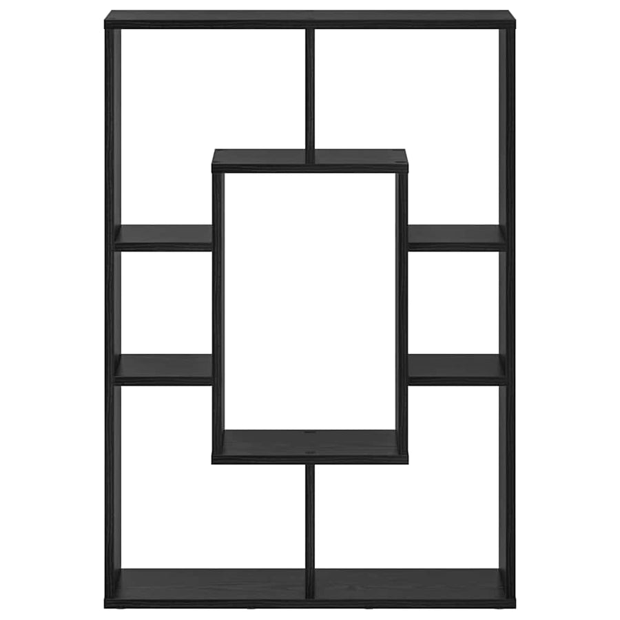 Boekenkast Zwart Eiken 63 x 20 x 90 cm Bewerkt hout
