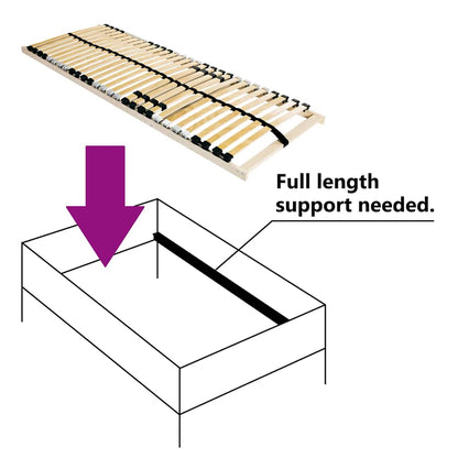 Lamelbodem Bruin 120 x 190 cm Massief beukenhout