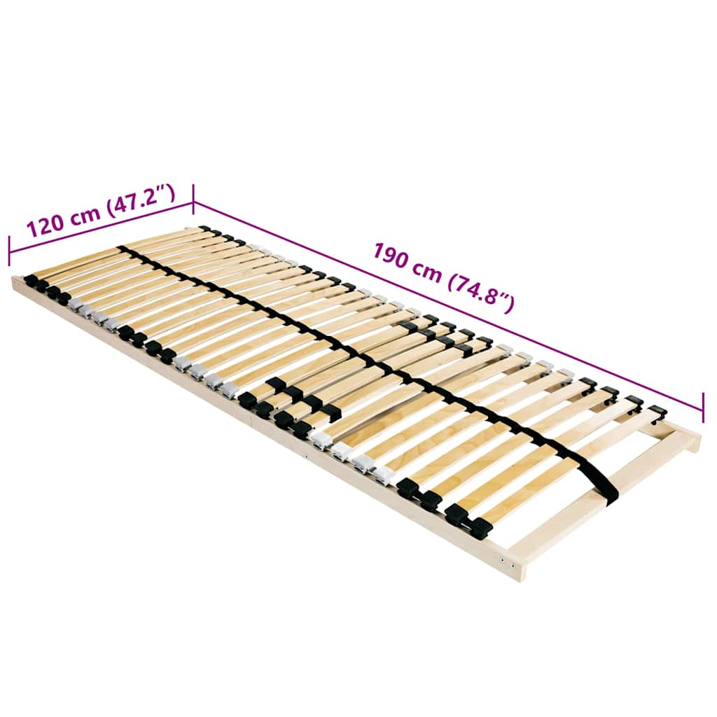 Lamelbodem Bruin 120 x 190 cm Massief beukenhout