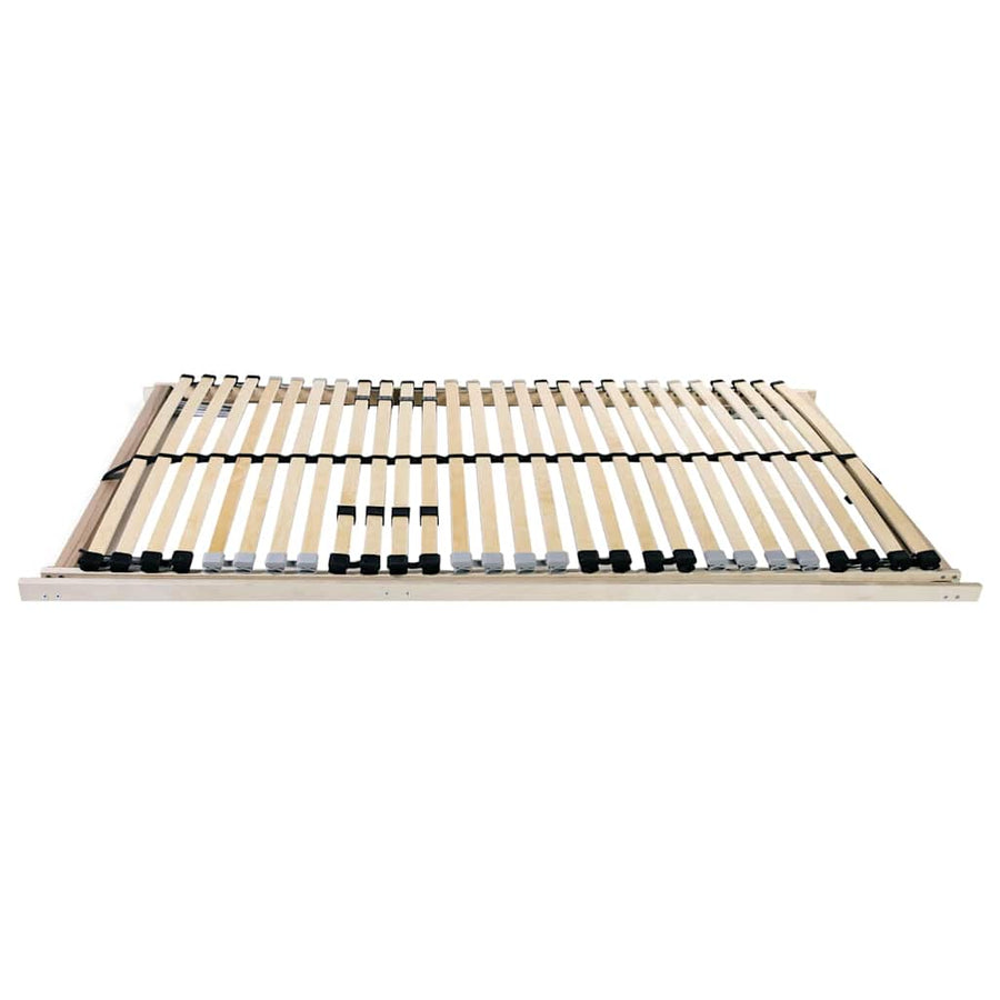 Lamelbodem Bruin en Zwart en Grijs 70 x 190 cm Hout en Metaal