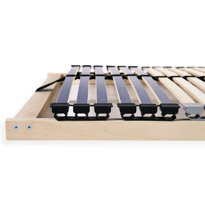 Lamelbodem Bruin 90 x 190 cm Hout en Plastic