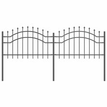 Tuin Hek Grijs 115 cm Poedergecoat staal