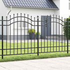 Garden fence Grey 240 x 165 cm Powder-coated steel