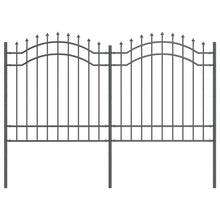 Tuin Hek Grijs 165 cm Poedergecoat staal