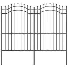 Tuin Hek Grijs 215 cm Poedergecoat staal