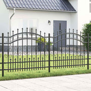 Tuinhek 240x140 cm grijs gecoat staal