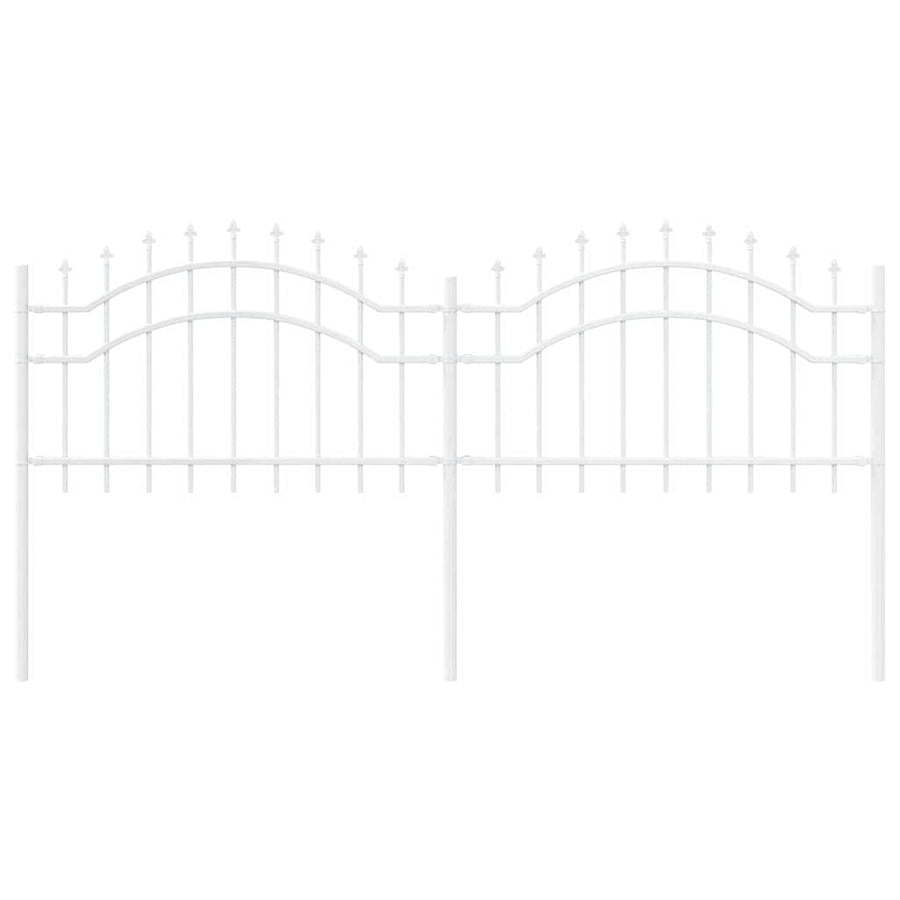 Tuin Hek Wit 115 cm Poedergecoat staal
