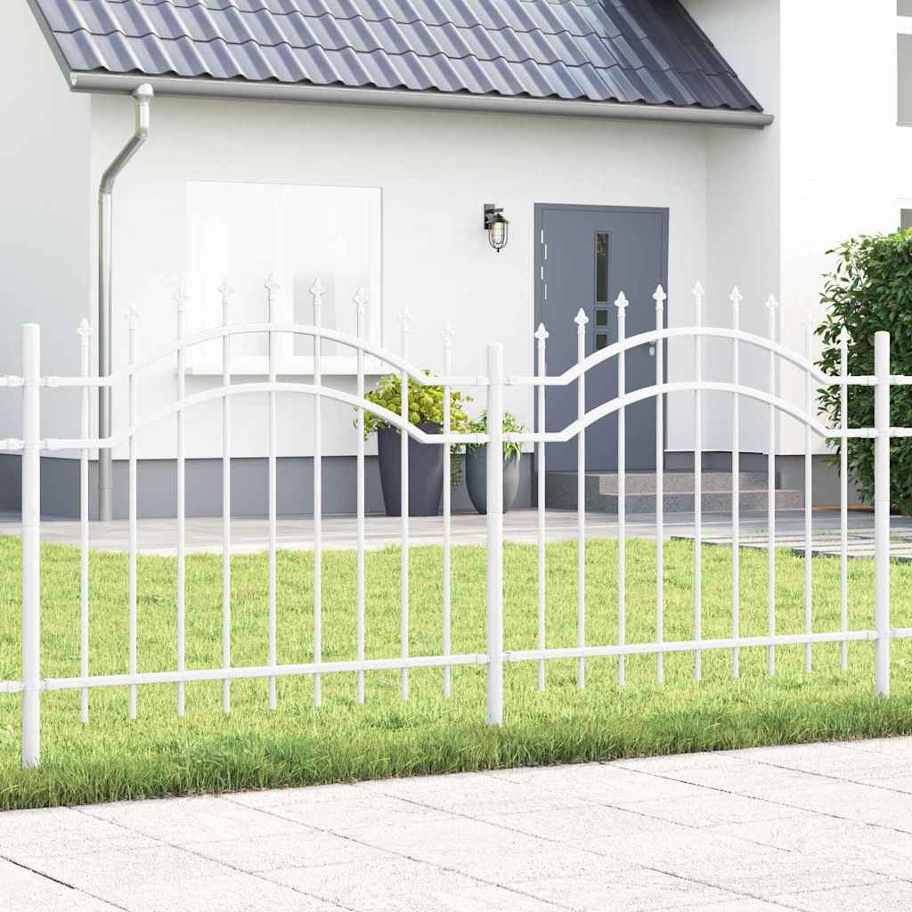 Tuin Hek Wit 140 cm Poedergecoat staal