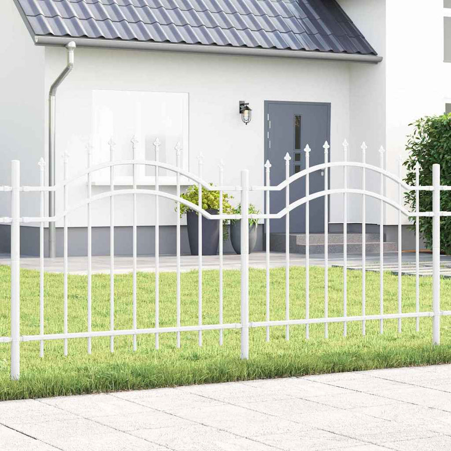 Tuin Hek Wit 140 cm Poedergecoat staal