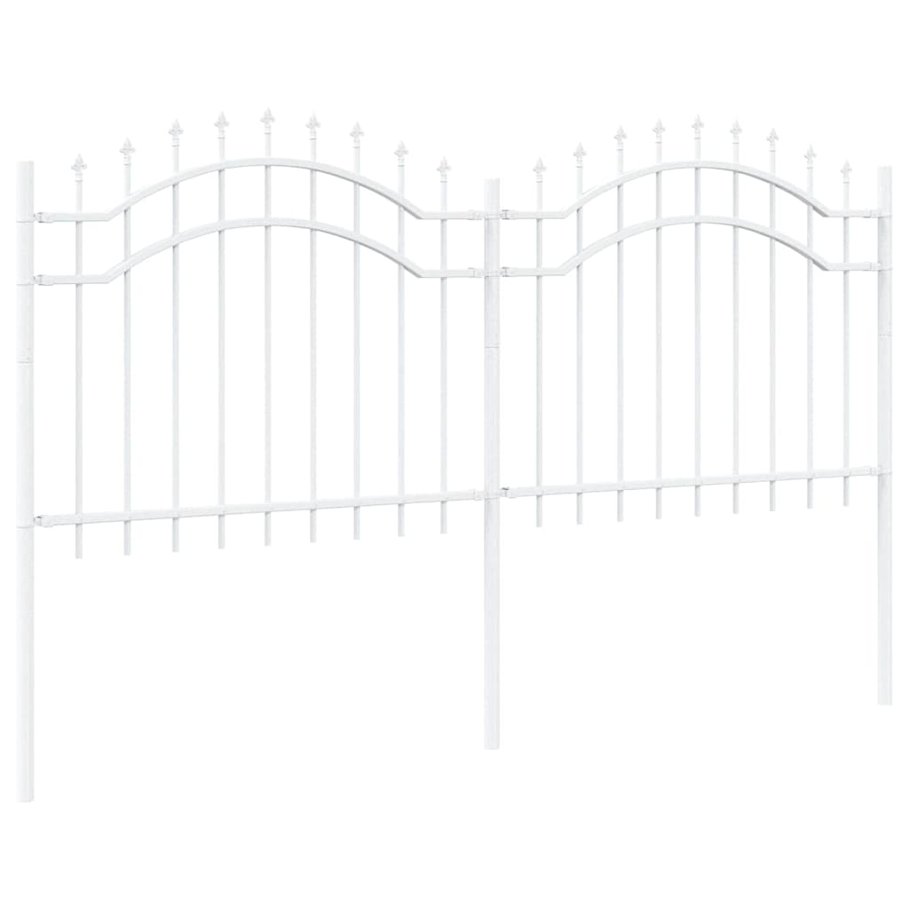 Tuin Hek Wit 140 cm Poedergecoat staal