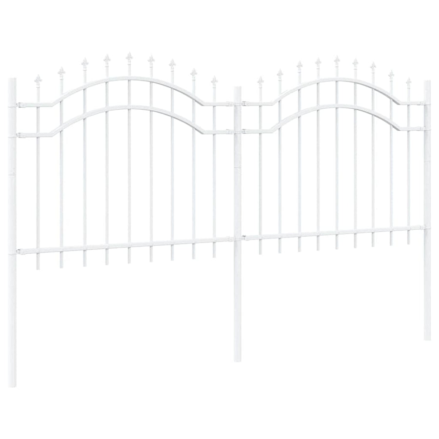 Tuin Hek Wit 140 cm Poedergecoat staal