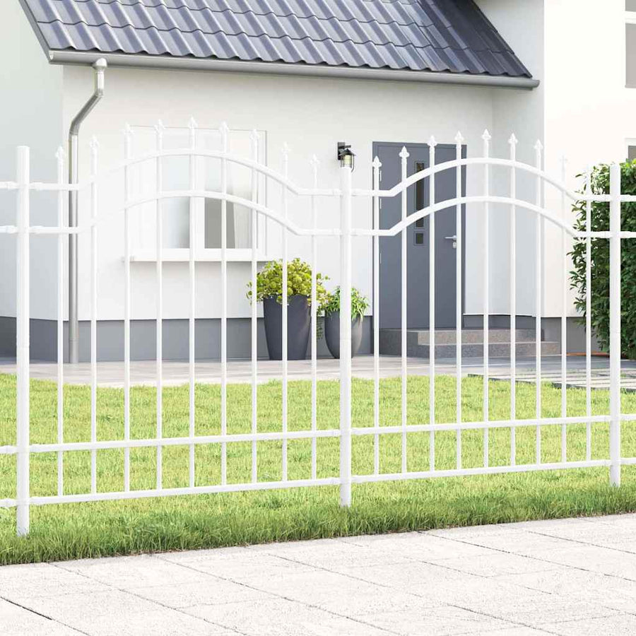 Tuin Hek Wit 165 cm Poedergecoat staal