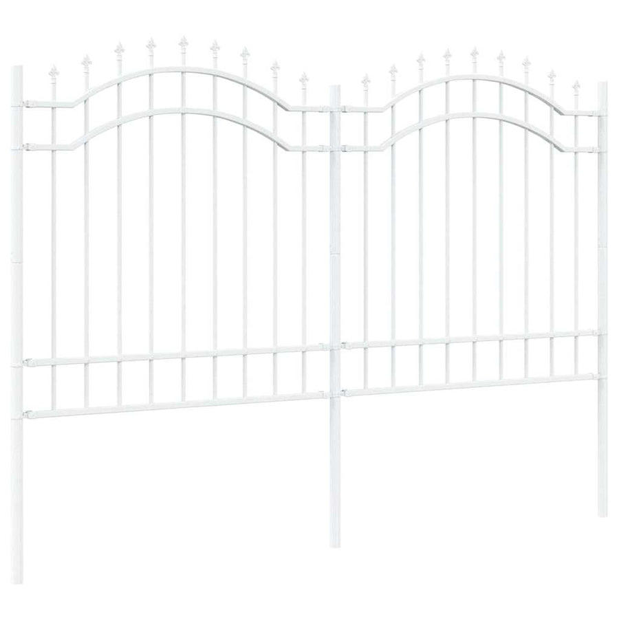 Tuin Hek Wit 165 cm Poedergecoat staal