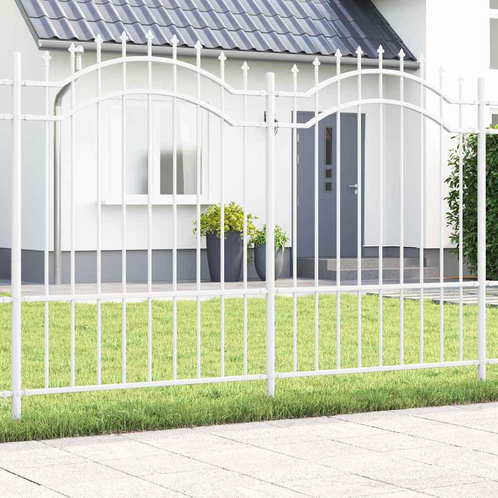 Tuin Hek Wit 190 cm Poedergecoat staal