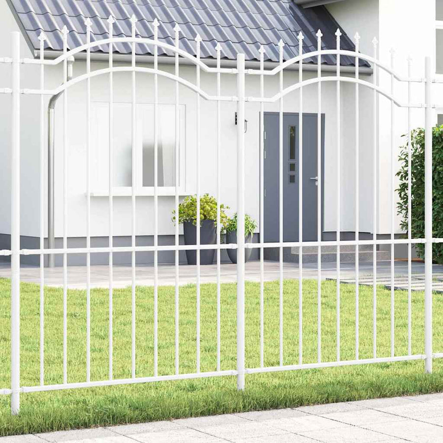 Tuin Hek Wit 215 cm Poedergecoat staal