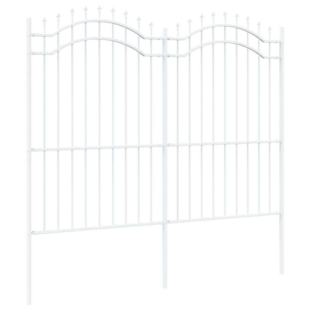 Tuin Hek Wit 215 cm Poedergecoat staal
