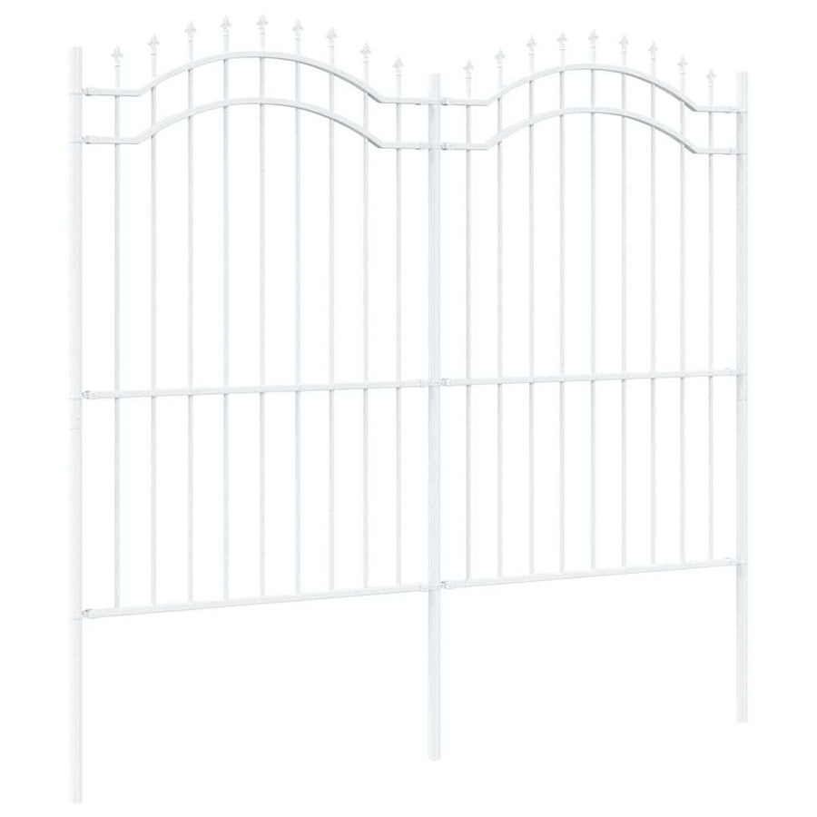 Tuin Hek Wit 215 cm Poedergecoat staal